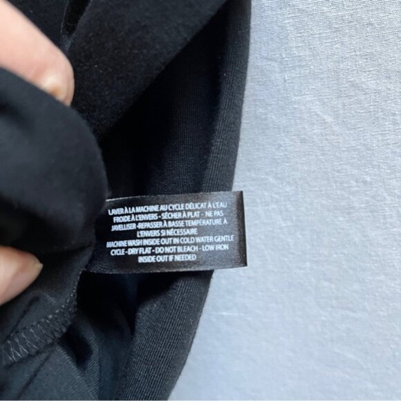 Icone Simone tie front midi sleeveless black midi dress Sz M - Picture 8 of 12